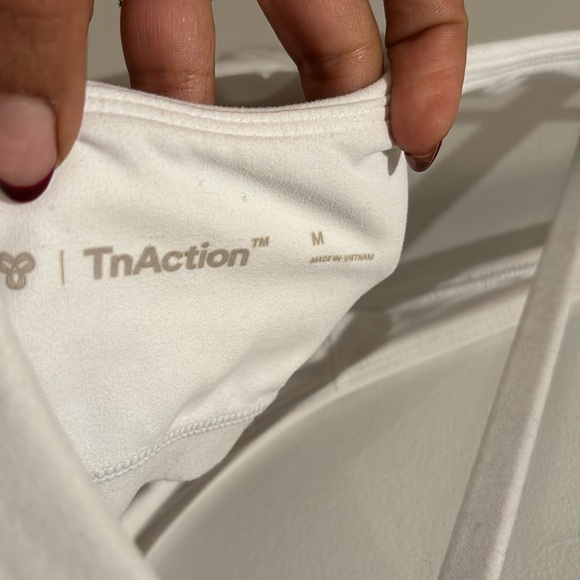 TNA Action White Round Neck Sports Bra - Picture 3 of 3
